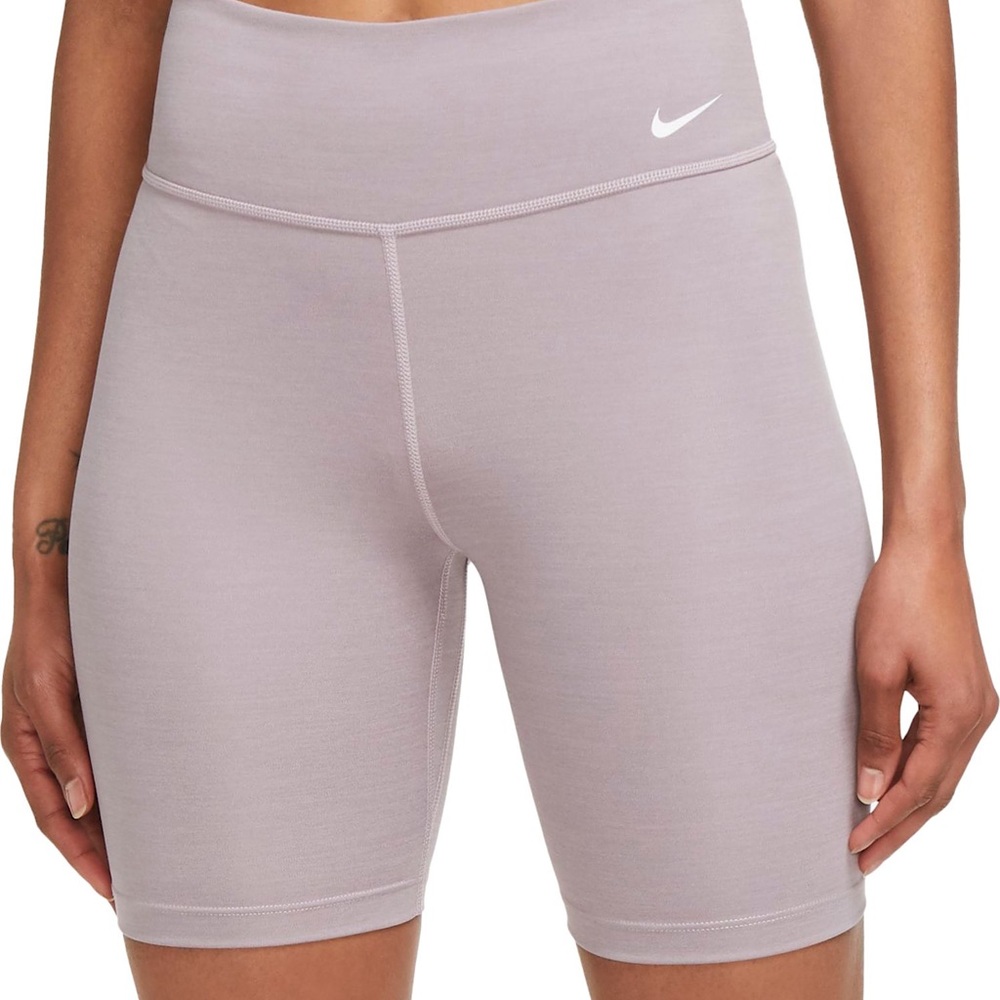 Nike Women's One Biker Shorts | Mid Rise 7" | in violet |